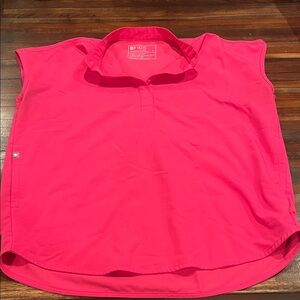 Figs Women's Bright Pink Rafaela top